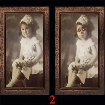 New 3D Changing Face Ghost Picture Frame Halloween Horror Craft Supplies Haunted House Party Decor Halloween Decoration Prop 2