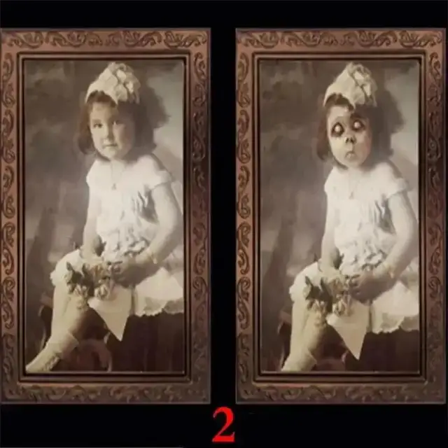 New 3D Changing Face Ghost Picture Frame Halloween Horror Craft Supplies Haunted House Party Decor Halloween Decoration Prop 2