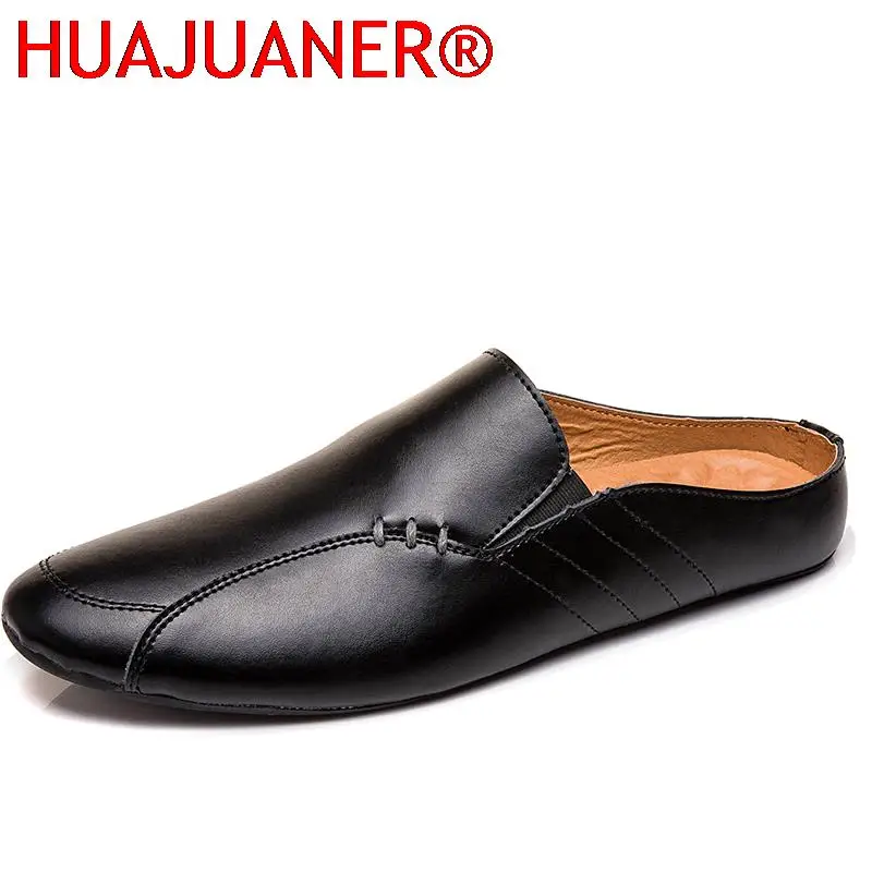 

New Loafers Mens Shoes Casual Leather Shoes Handmade Summer Formal Shoes Lightweight Breathable Walking Loafers Mocasines Hombre