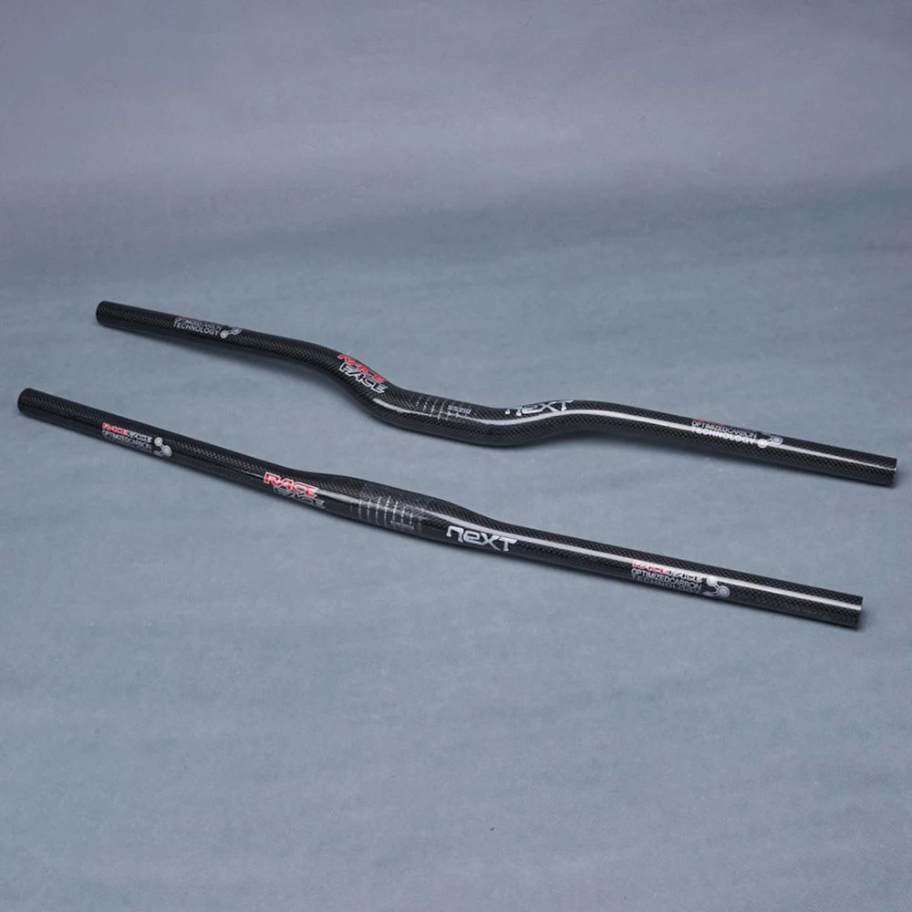 RaceFace Next Handlebar 31.8mm Glossy 3K Carbon Fiber Handlebar Bicycle MTB Bike Mountain Rise / Flat HandleBar 580mm-760mm Bicycle Accessories Bicycle Handlebar