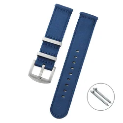 Premium Nylon Sport Watch Strap - Soft, Quick Release Universal Band - 20mm (A5.blue)