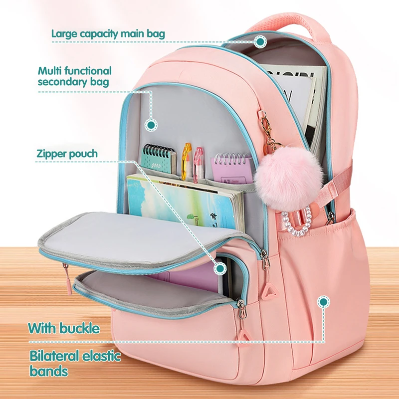 Large Capacity Student Backpacks Casual Waterproof men and women Oxford Cloth Backpack Fashionable Travel College school Bags 4