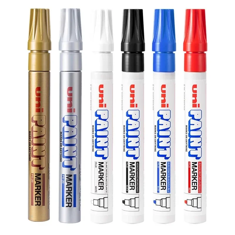 1pcs Japan UNI Px-20 Paint Pen Based Markers Touch-up Pen Waterproof Industrial Non-fading Tire Marker Permanent Art Supplies permanent marker pen marker pens permanent marker permanent markers pen marker paint marker pen markers pen marker pen art marker pens art markers