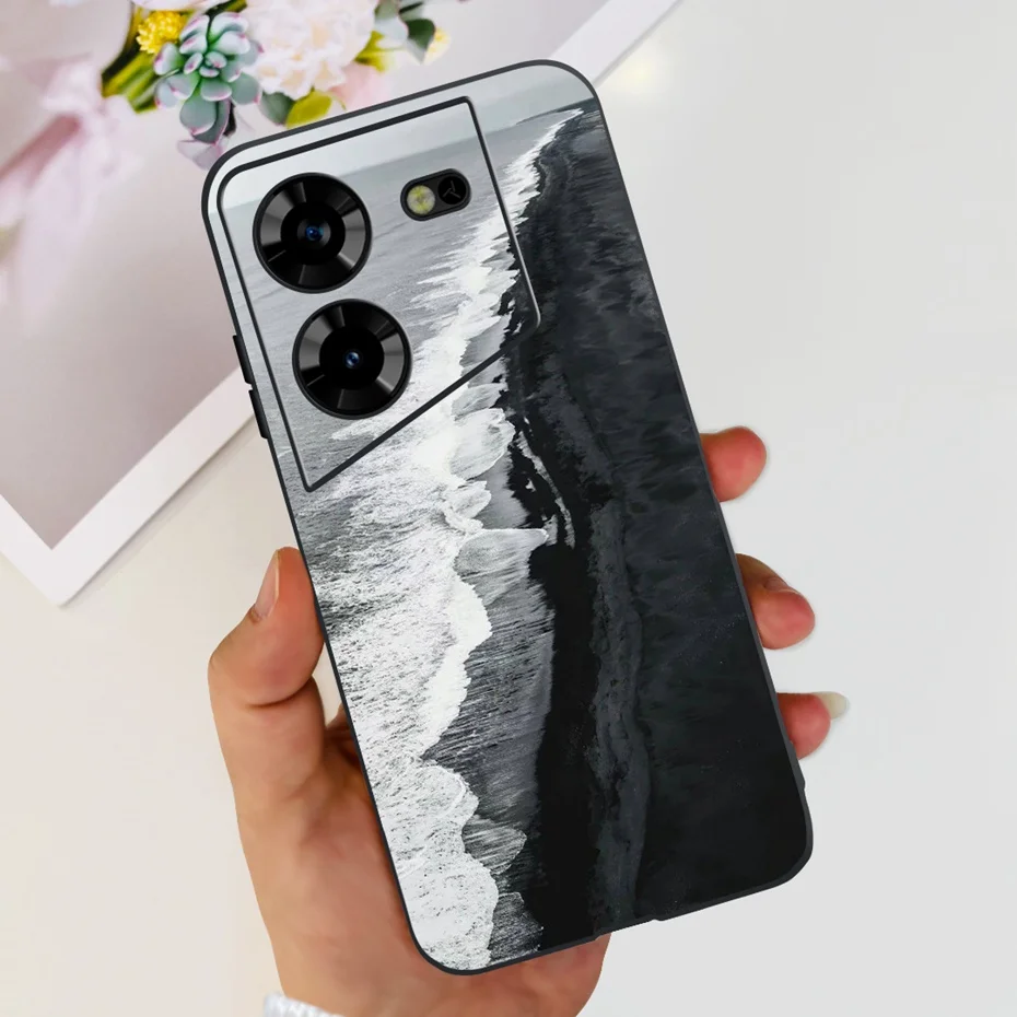Cool Dragon Pattern Phone Case | Soft TPU Black Silicone Cover