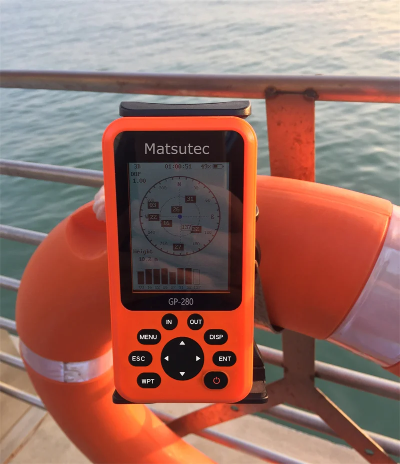 GP-280 Marine Waterproof Handheld GPS Navigator/Marine GPS Locator Handheld High-Sensitivity GPS Receiver/Various Voyage Screens