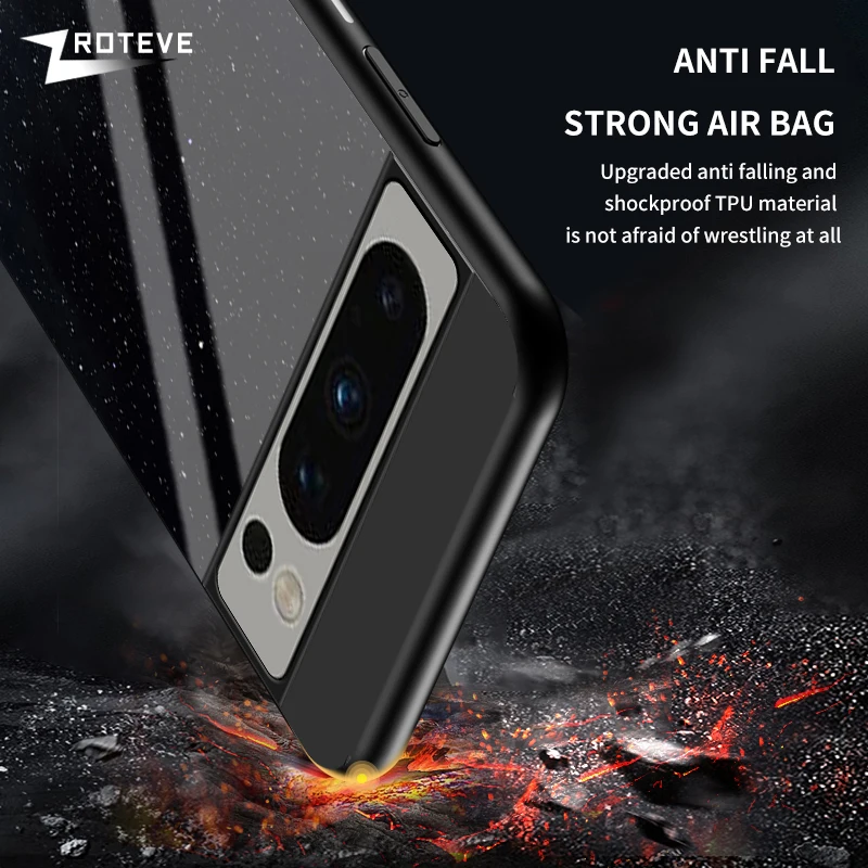 Für Pixel8 Fall ZROTEVE Starry Gehärtetes Glas Abdeckung Für Google Pixel 8 7 6 Pro 6A 7A Pixel6 Pixel7 Pixel6A pixel7A Telefon_voghion.com