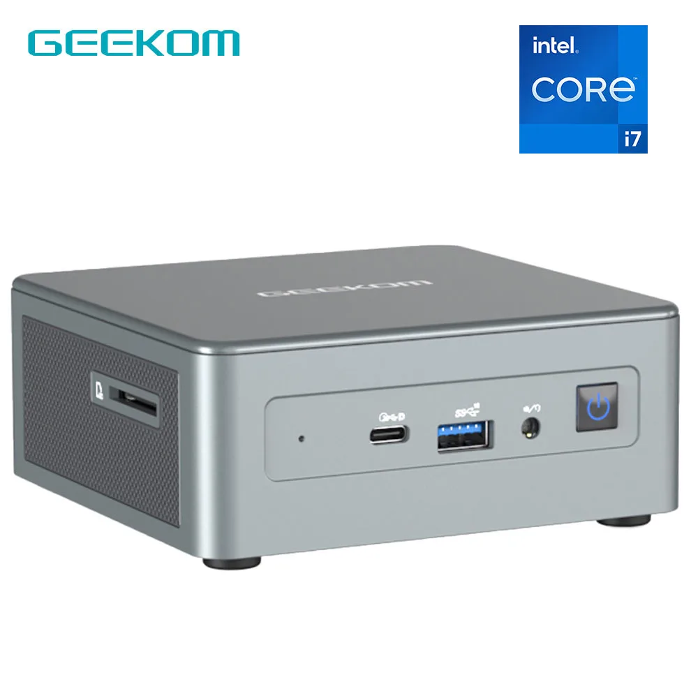 Geekom-ミニPC Windows 11 Pro,i7-11390Hインチ  (最大5.0GHz),16GB/32GB,デュアルddr4,512g/1,テラバイトssd,Windows 11  pro,4kデュアルhd,wifi,6をサポート