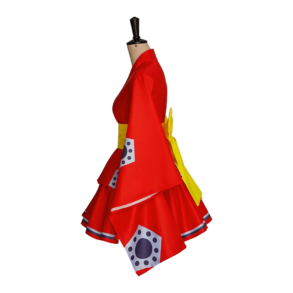  EROOLU Monkey D. Luffy Anime Cosplay Costume Kimono Suits  Halloween Party Anime Uniform Suits (XS, RED) : Clothing, Shoes & Jewelry