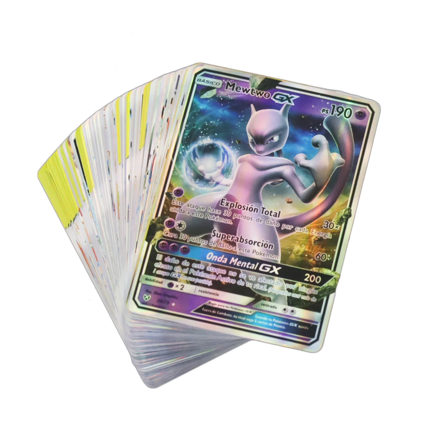 Mewtwo GX - 39/73 - Ultra Rare  Carte pokemon, Carte pokemon a