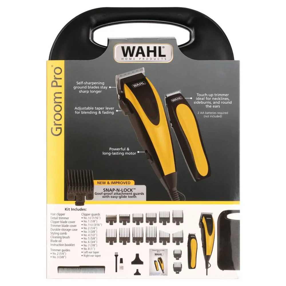 hair clippers  barber Groom Pro Head & Body Hair Clipper, Corded, Yellow/Black - 9670-1301 3