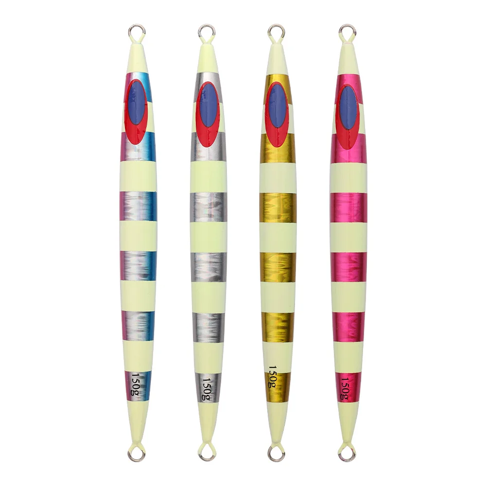 Jiggingpro 250g 300g Deap Sea Fishing Jigging Lure Luminous Metal Jig