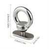 2pcs Kayak Rail Mount Accessories Sturdy Stainless Steel Tie Down Rail Mount Eyelet Precise Easy Installation Multifunctional 5