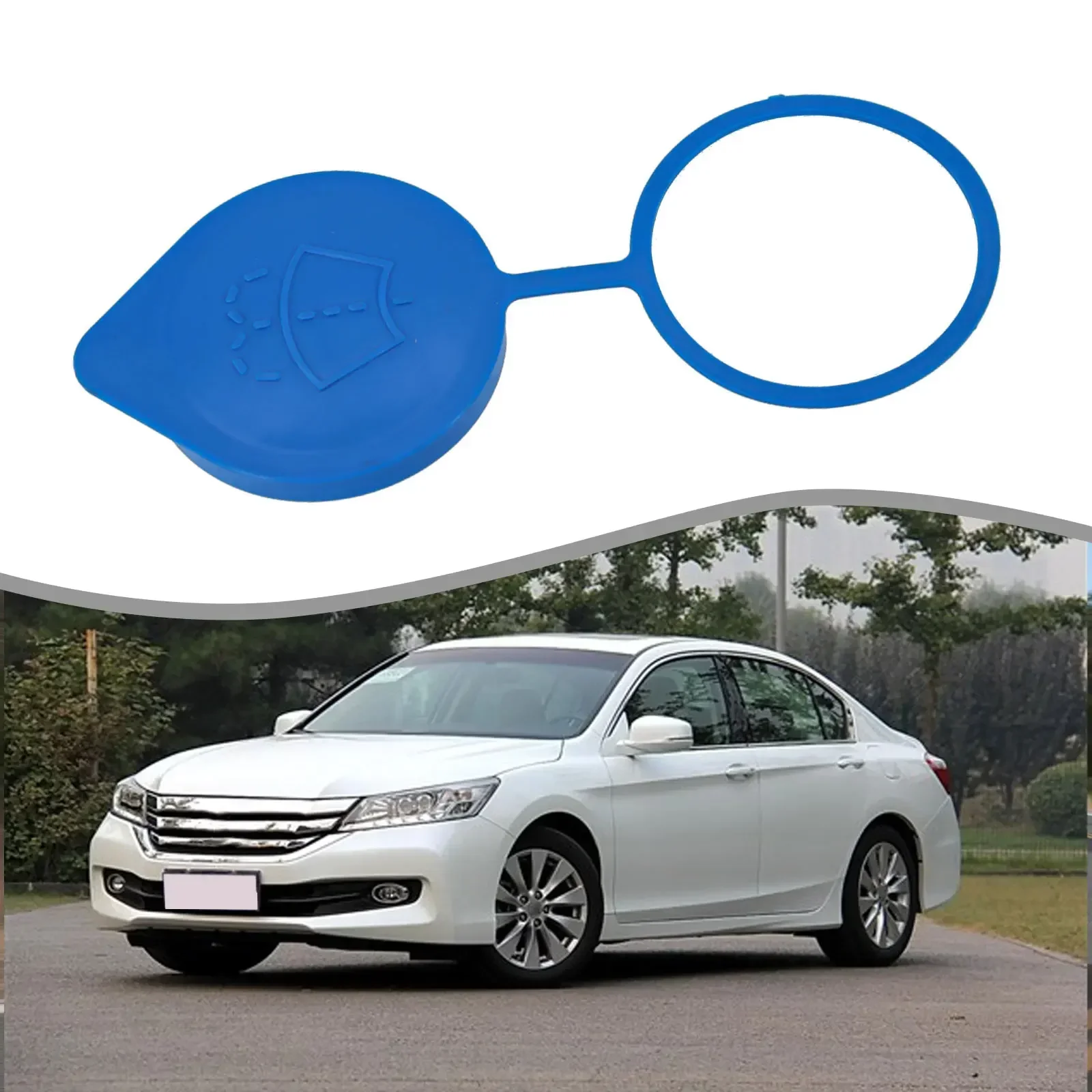 Windshield Washer Fluid Cap – Fits Acura Integra, Honda CR-V, Civic, Fit – Aftermarket Replacement 8 thumbnail image