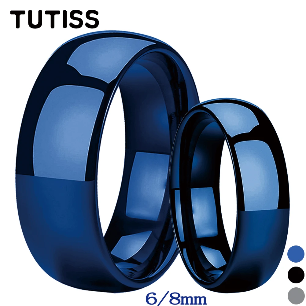 Tungsten Mens Ring Sterling Silver Promise Rings For Him TUTISS
