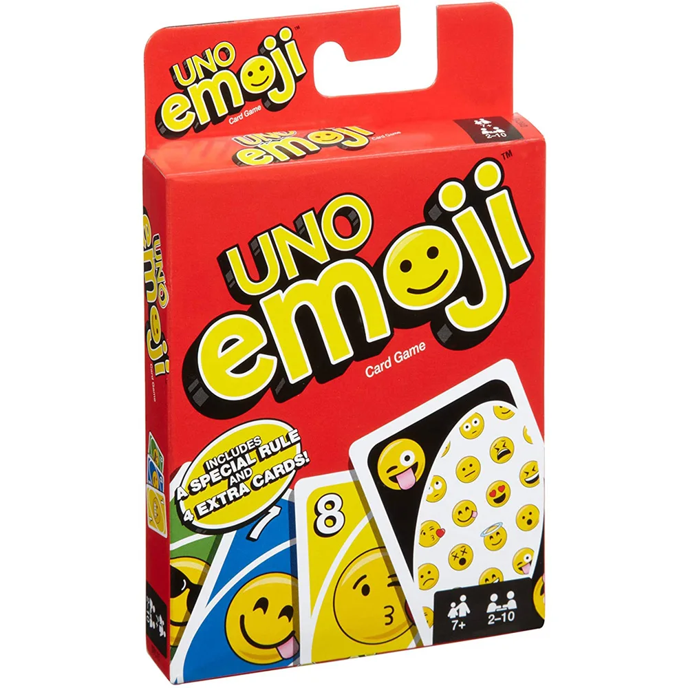 Games UNO: Emojis Card Game Family Funny Entertainment Board Game Fun Poker Playing Cards Kids Toys Gift 6