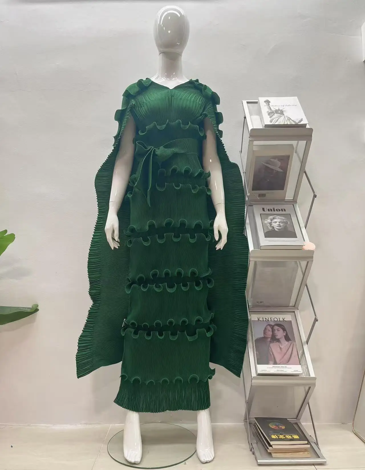 مياكي بلون الخامس الرقبة مطوي الفرنسية ثلاثي الأبع...