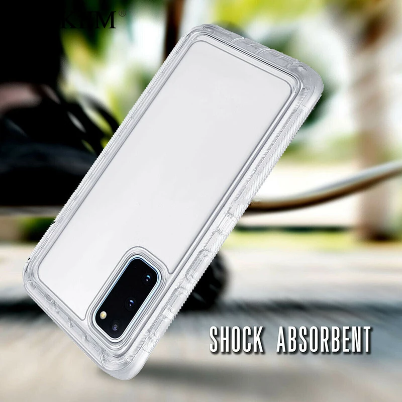 360-Degree Clear Shockproof Phone Case - 3-in-1 Defender Cover