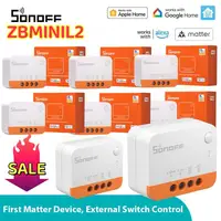 1~10PC SONOFF ZBMINI-L2 No Neutral Wire Required Extreme Zigbee Smart Switch Via Alexa Home Assistant Zigbee2MQTT Smartthings H 1