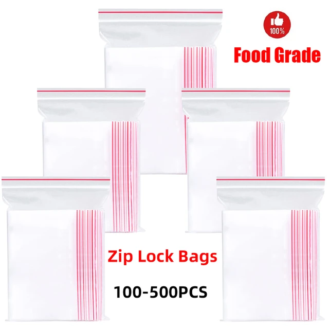 Writable Mini Zip lock Bags Plastic Packaging Small Plastic Zipper Bag  Jewelry Ziplock Pill Packaging Pouches Multi-size 100pcs - AliExpress