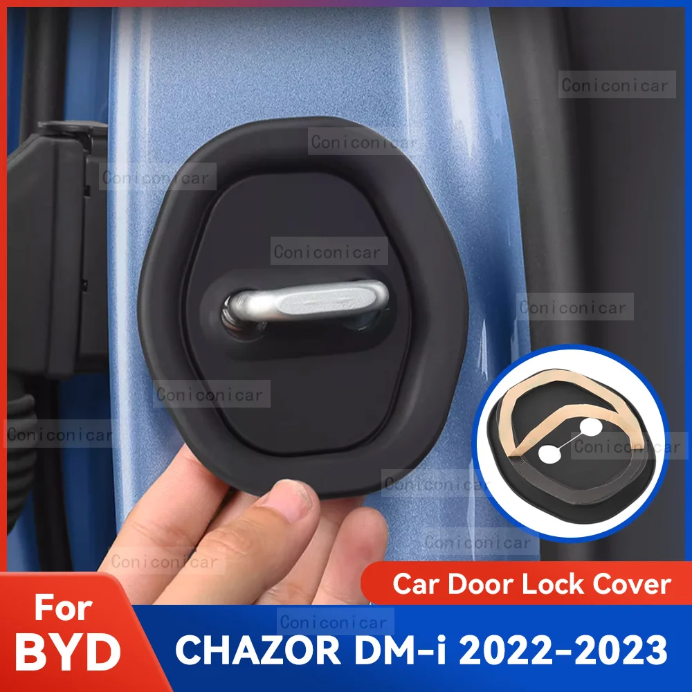 

Auto Car Door Lock Protect Cover Emblems Case Silicone Decoration For BYD CHAZOR DM I 2022 2023 Protection Accessories