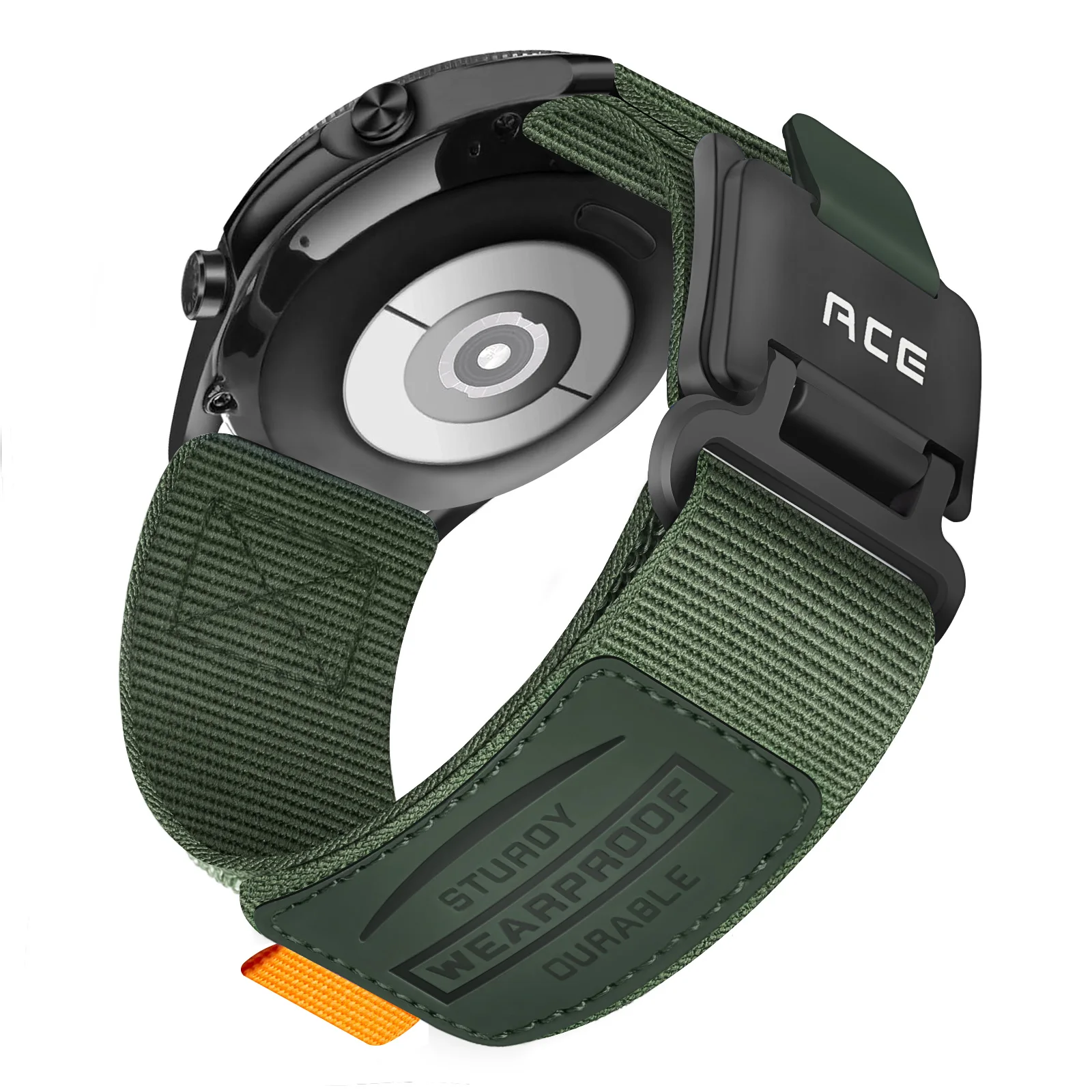 Magnetic Buckle Nylon Smartwatch Band - Adjustable 20mm/22mm Strap