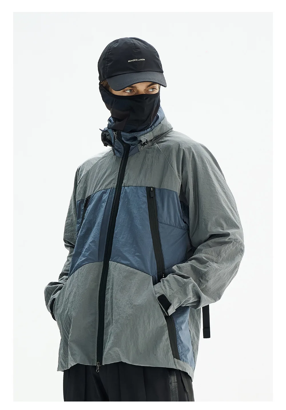 Reindee Lusion 24ss waterproof magnetic buckle sunshade cap nylon material techwear gorpcore