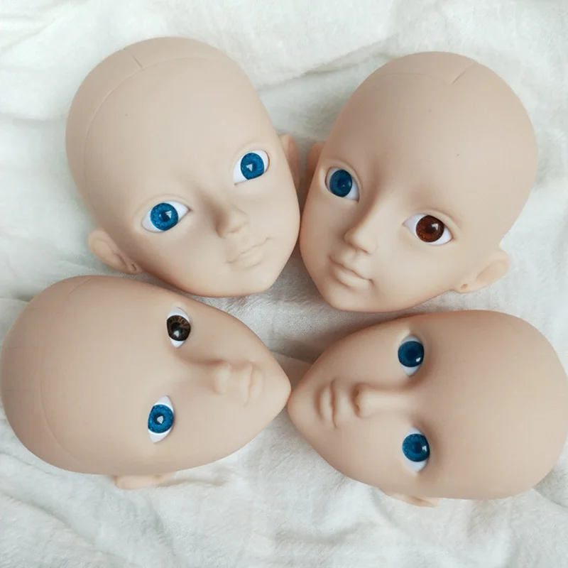 1/6 Ball Joint Doll Acceesories Head for 30cm BJD Doll White Skin No Eyes Baby Doll DIY Toys for Girls Make Up Toys 4