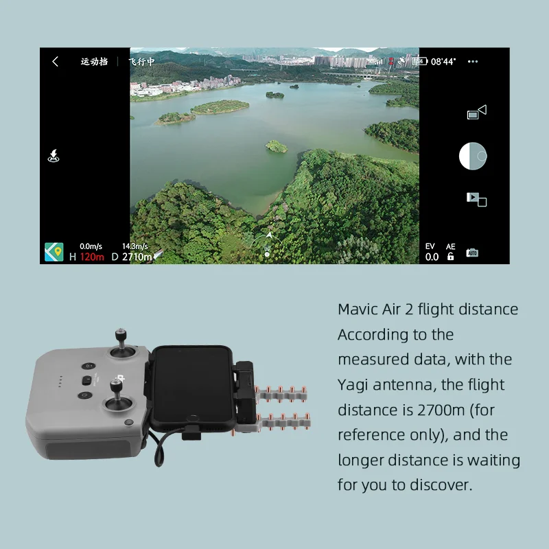 Yagi antenna 5.8GHz DJI Mavic Air 2-hez - 2 darabos készlet