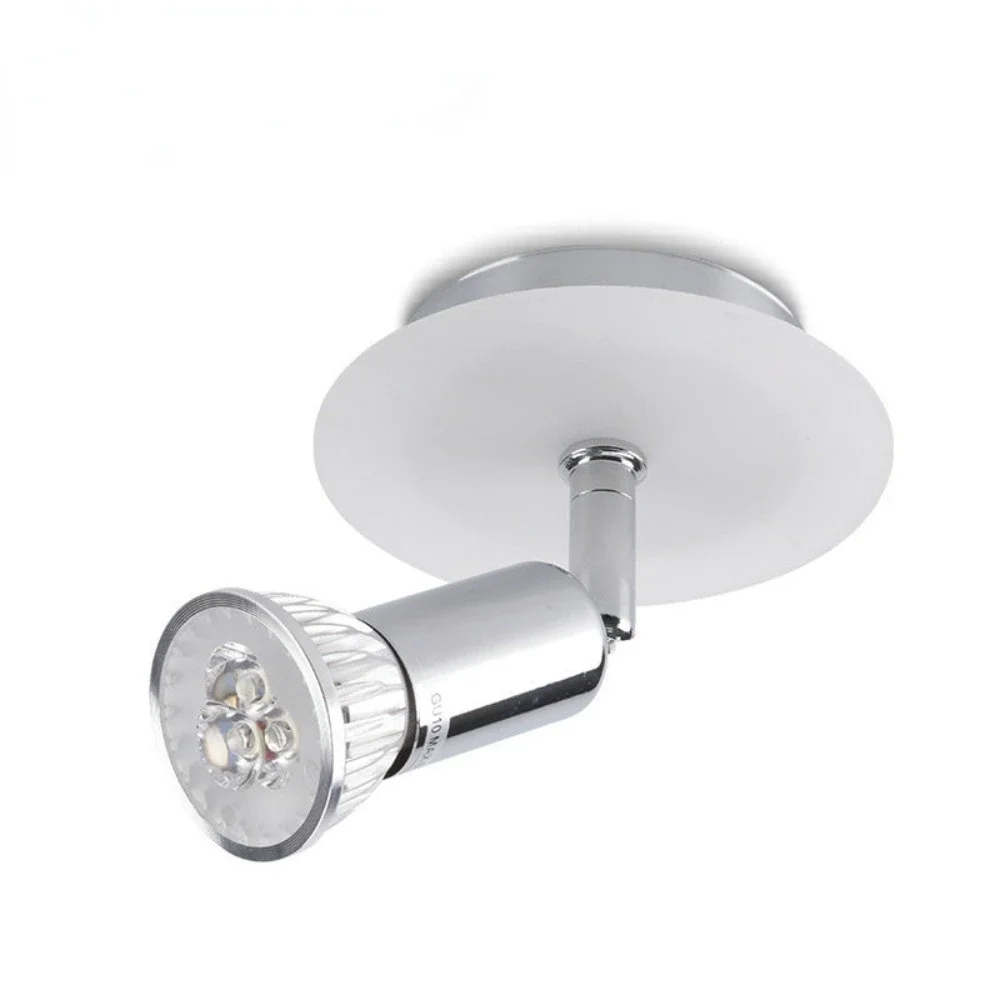 

Spotlight with GU10 Socket Loft Lamp 1 Head Modern Rod Dome Angel Adjustable LED Home Decoration Lighting Holder Fixture