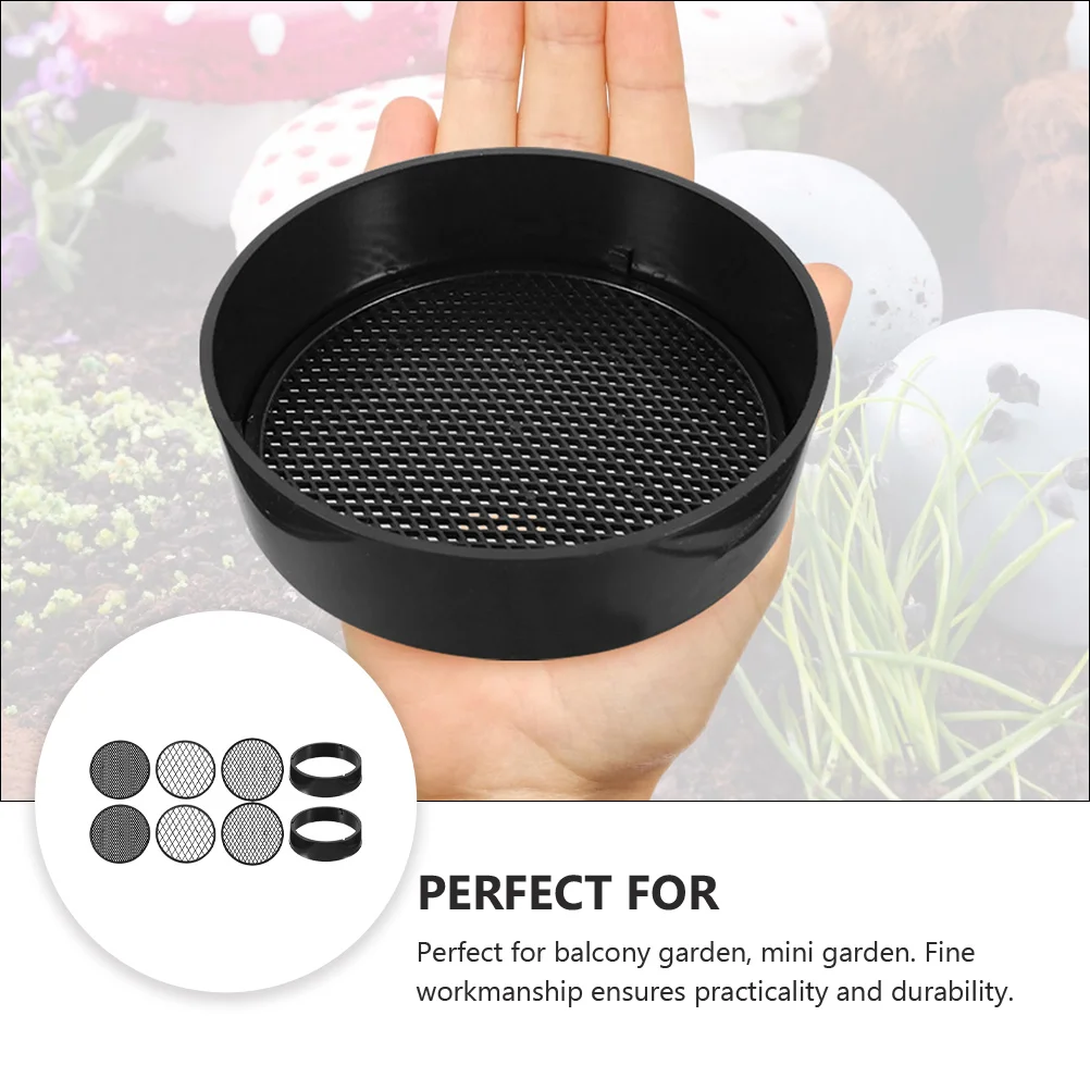 Garden Sieve Plastic Mesh Soil Screen Riddle Compost Stone Gardening Tool Filtering Earth 4