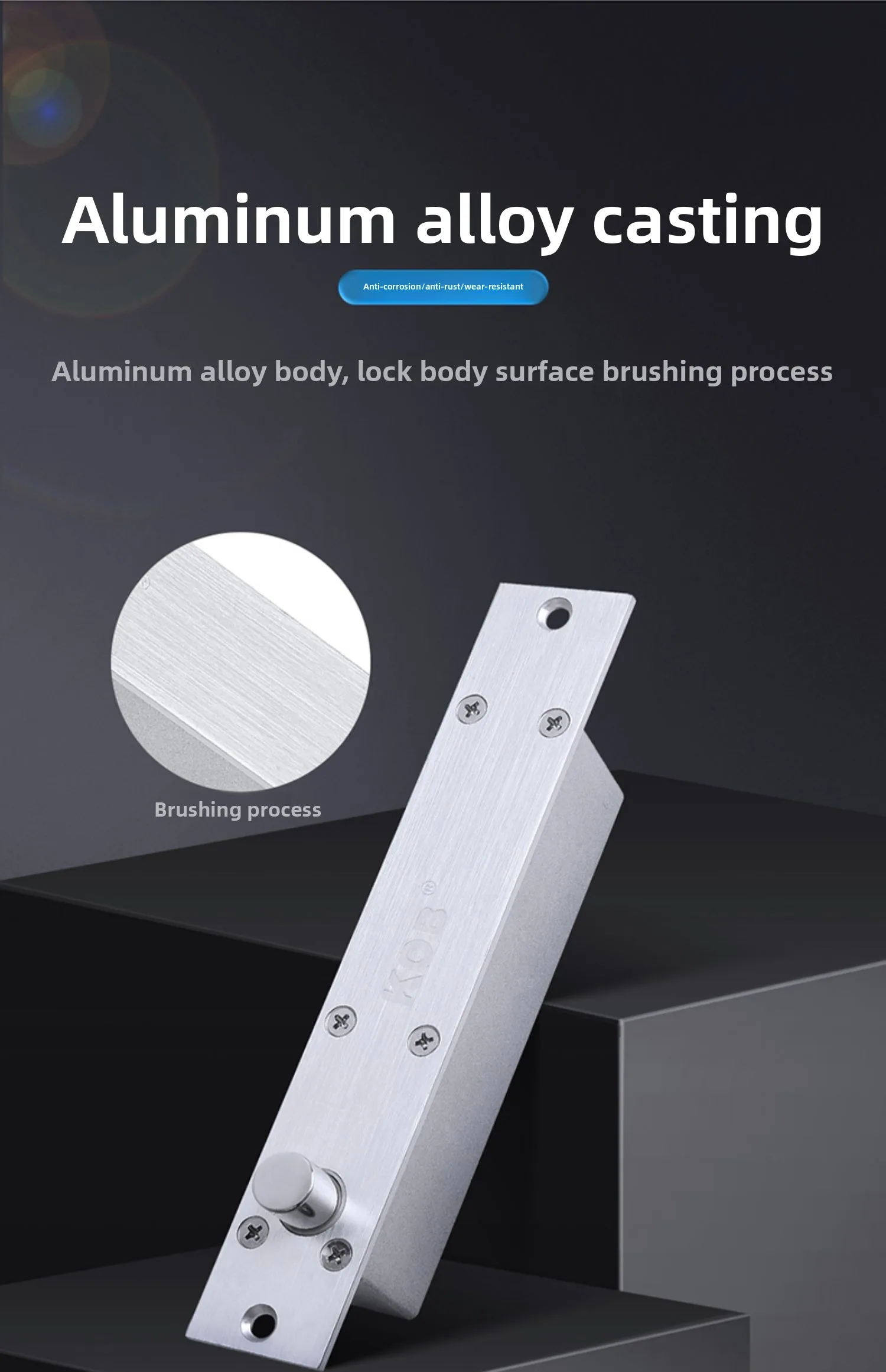 brand, two-core electric lock, anti-breaking magnetic access control, all-metal