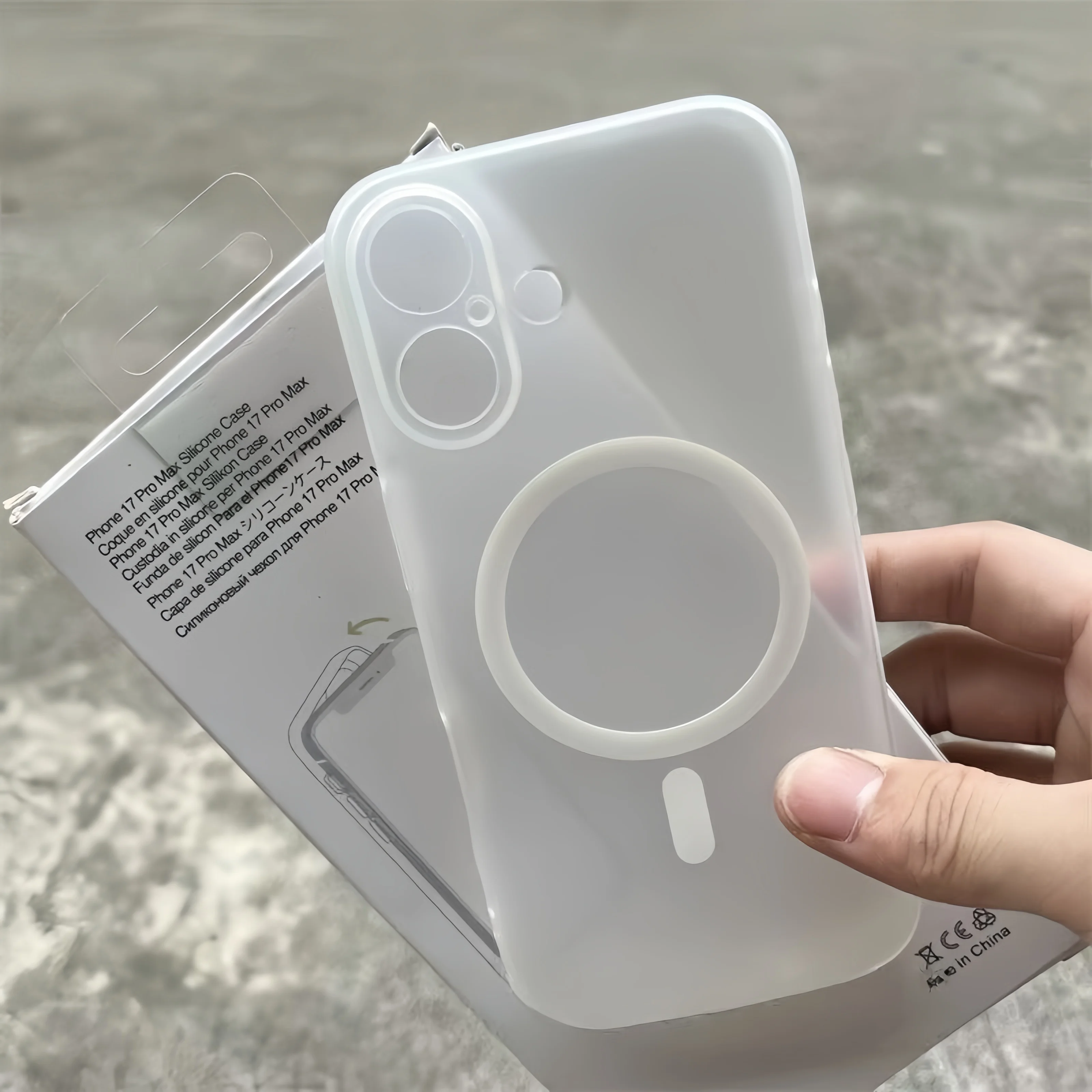 Ultra Thin Matte Translucent Magnetic Phone Case - Soft TPU Back Cover