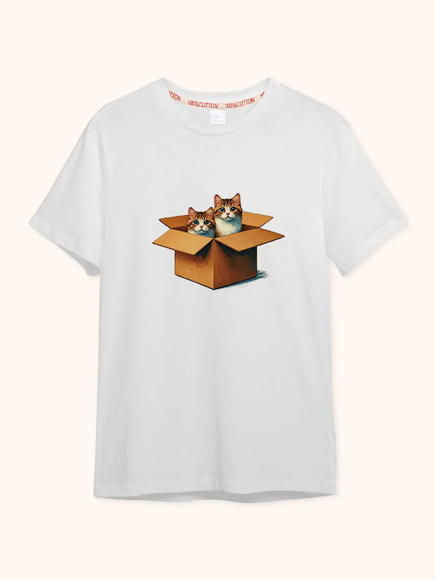 

Милая кошка мечты девочки короткая футболка