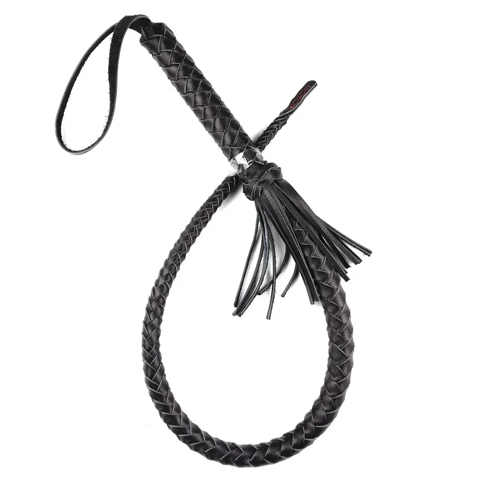 75CM Horse Riding Whip Cowhide Leather Racing Training Horse Back Crop Training Whip Equestrian Equipme 3