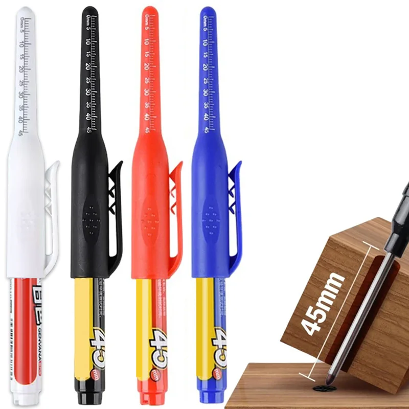 Permanent Marker Pen Permanent Marker Long Nib Markers Markers Pen Permanent Markers Marker Pens 4/6Pcs Multi-Purpose Drill Hole Marker Pens