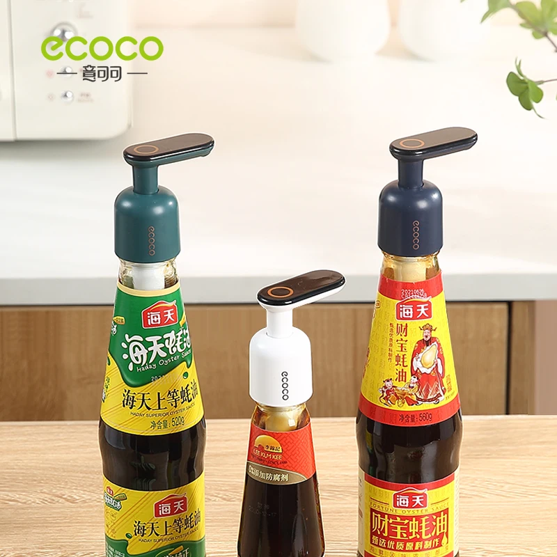 

Ecoco Oyster Sauce Squeezer Household Press Mouth Universal Pump Head Artifact Food-grade Oil Consumption Bottle Squeeze Mouth