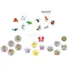 C9GB Reusable Potty Targets Color Changing Pee Targets Potty Training Stickers Toilet Targets Sticker for Kid Training Use 6