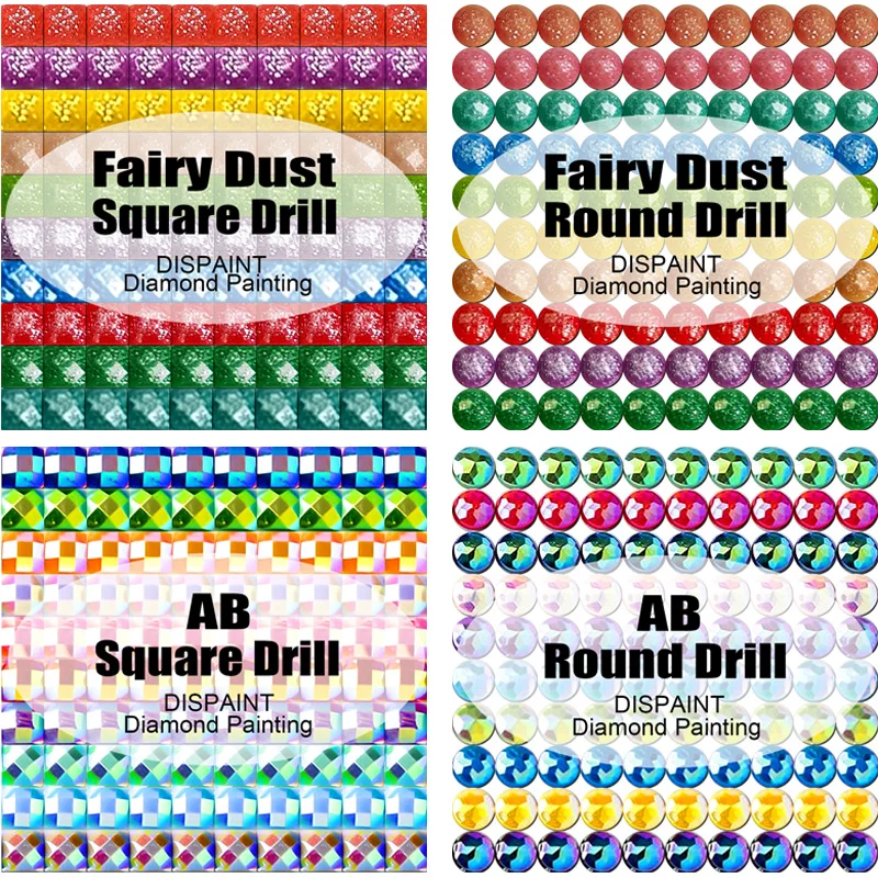 Dispaint Fairy Dust AB 5D Diy Diamond Painting Cross Stitch "Castle Tree" Home Decor Full Rhinestones Inlay Diamond Embroidery