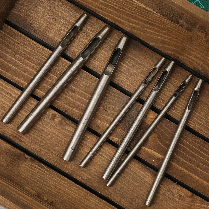Leather Round Hollow Hole Punching Tool Belt Drilling Steel Leather Puncher Craft Working Accessories 11/13 Pcs leather letter punch leather craft stamps