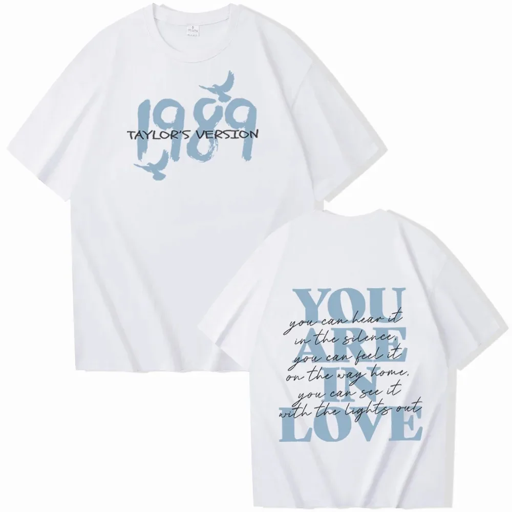 

Рубашка 1989, рубашка You Are In Love, музыкальная рубашка, рубашка с коротким рукавом и круглым вырезом для фанатов Тэйлор Мерч, музыкальный Тур 2023