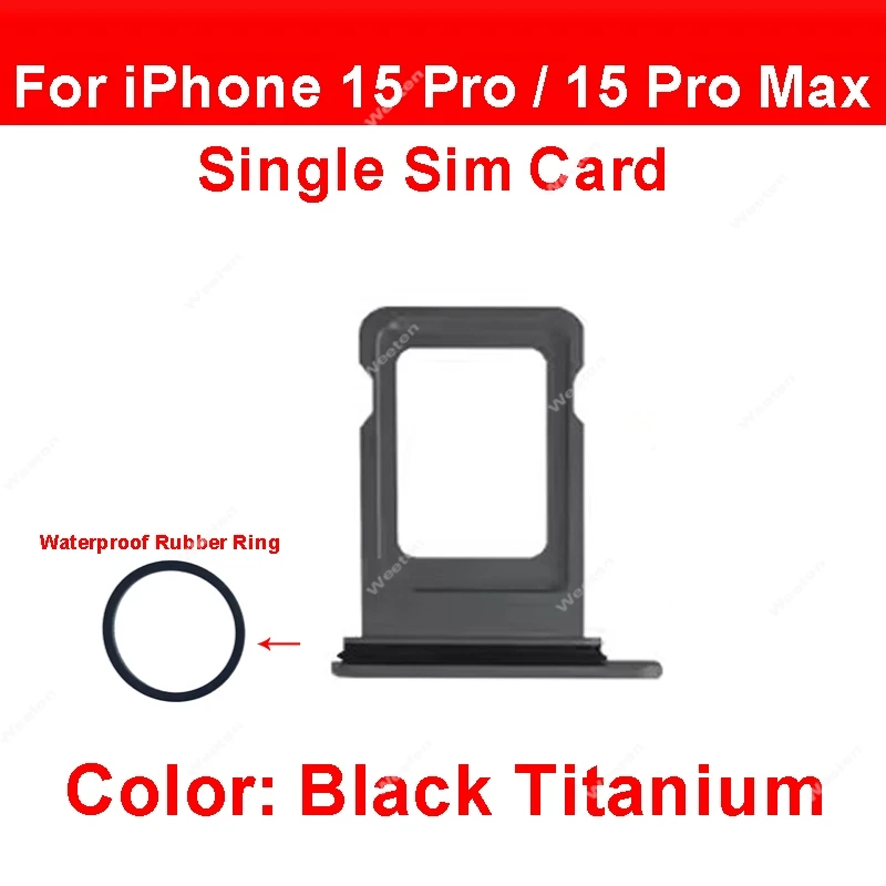 For iPhone 15 Pro 15Pro Max Dual Single SIM Card Tray Holder SIM