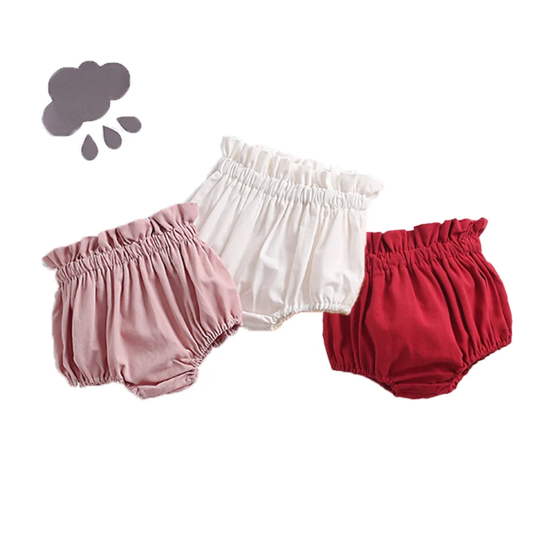 Sweet Candy Color Baby Bloomers Cozy Cotton Infant Baby Shorts for Toddler Girls Casual Harem Shorts Kids PP Pants 0-3 Years-cotton shorts,casual shorts,baby cotton bloomers