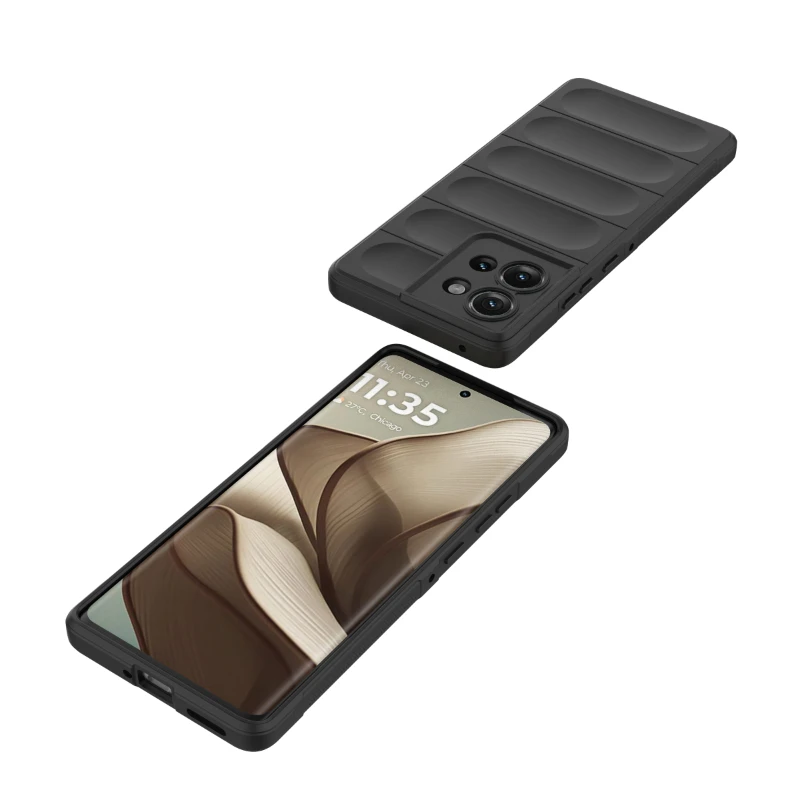 حافظة من السيليكون السائل الناعم لحافة موتورولا مو...