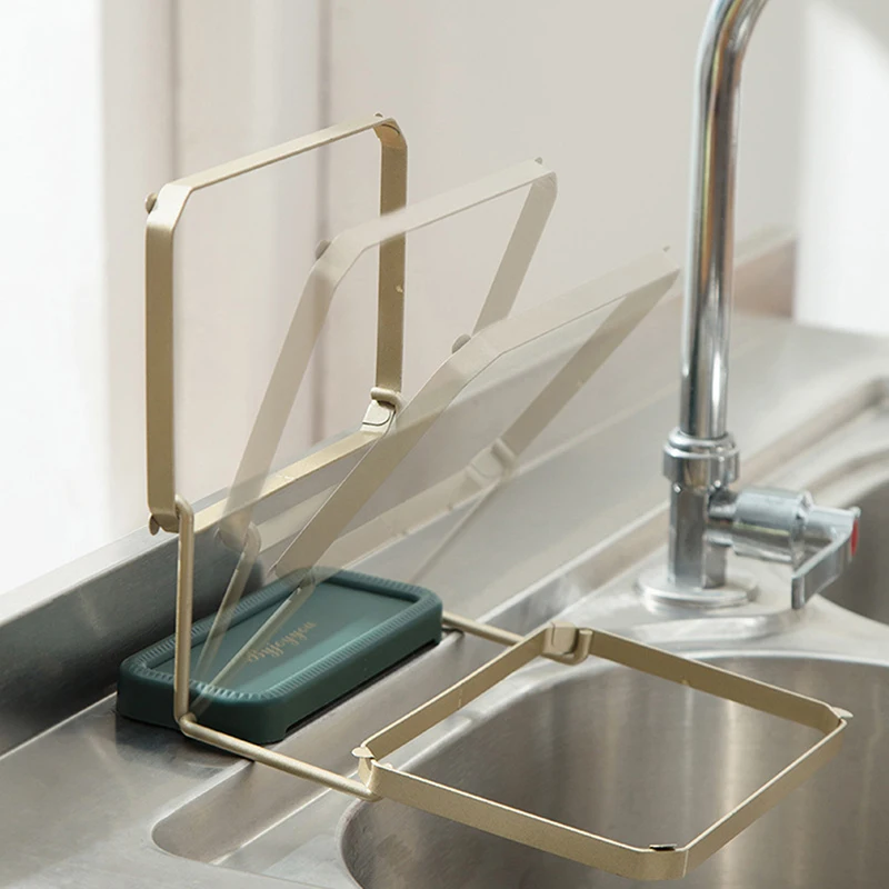 Sink Filter Rack drain filter basin drain filter sink drain set Kitchen Foldable Food Waste Sink Strainer Mesh Bag Stand Garbage Net Shelf Anti-Clogging Garbage Mesh Bag