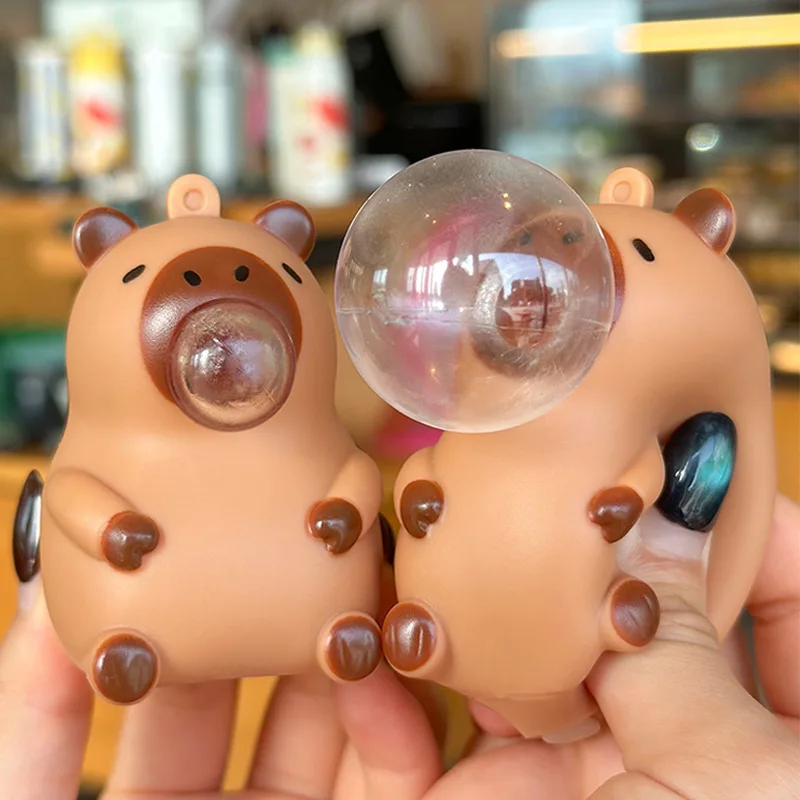 Capybara Doll Pinch Pendant Toy - Lifestyle Shot 2