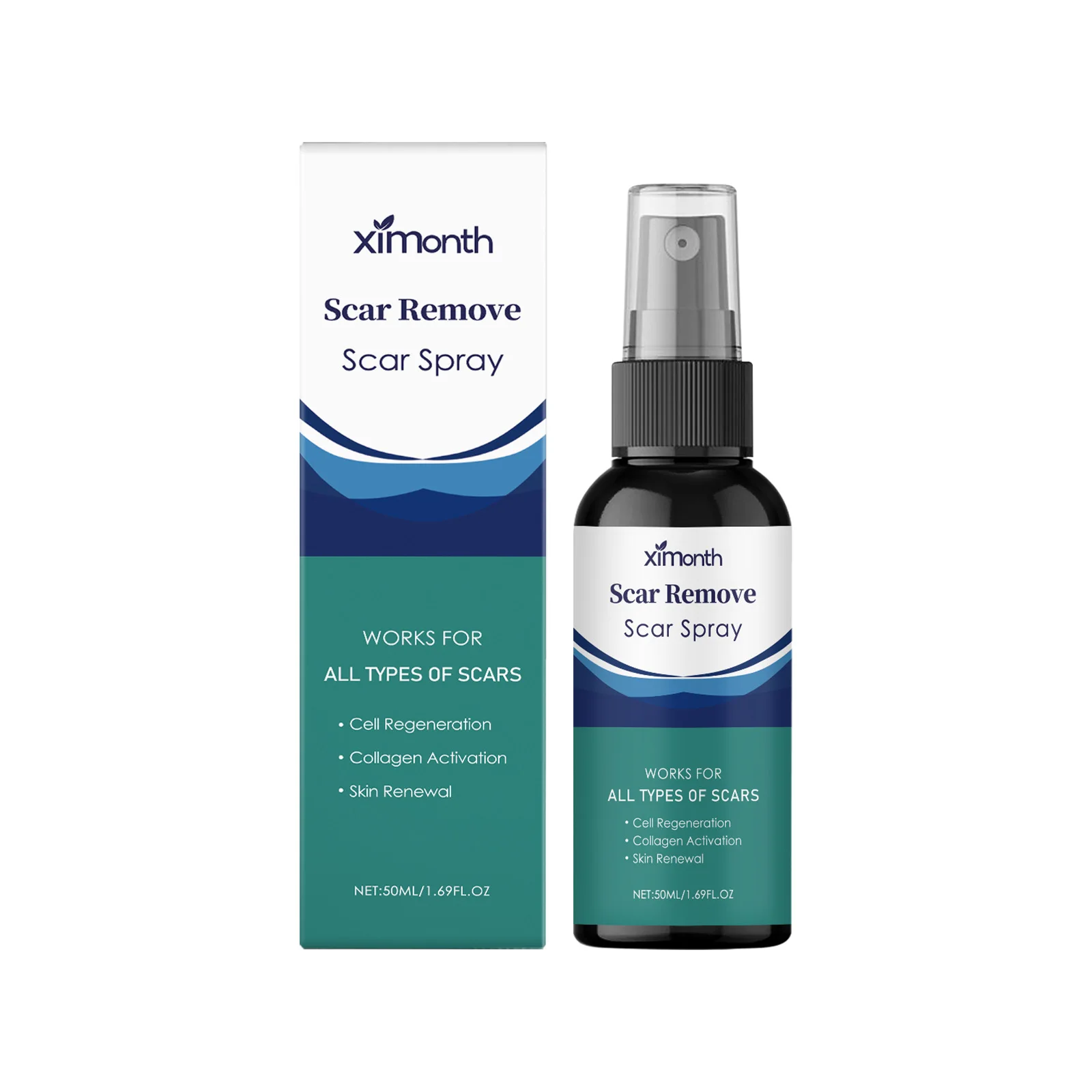 Scar Remover Spray Burn Surgical Cesarean Scar Hyperplasia Smoothing Repair Acne Pox Prints Stretch Marks Whitening Pigmentation