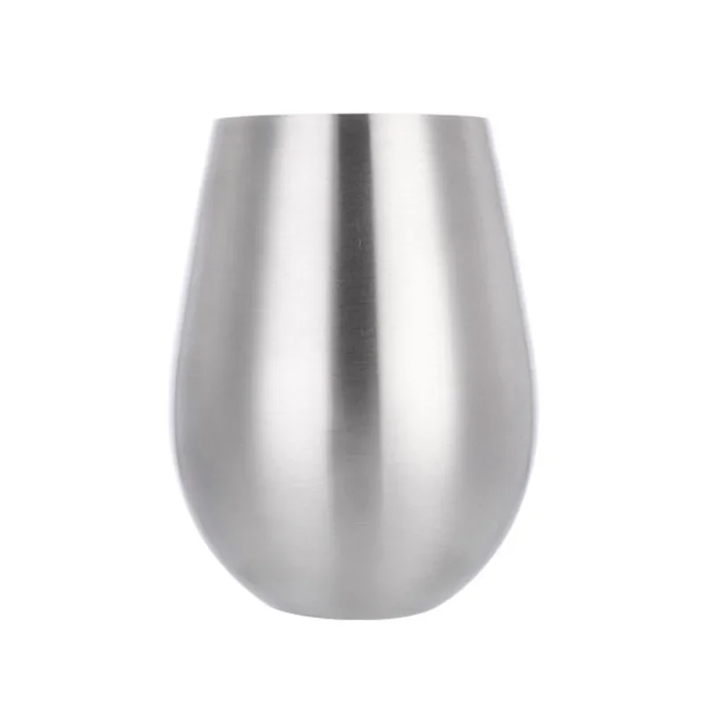 500ml Stainless Steel Beer Cup Wine Tumbler Bottomless wine glasses Cocktail Wine Glasses Big Capacity Metal Cups Camping Travel