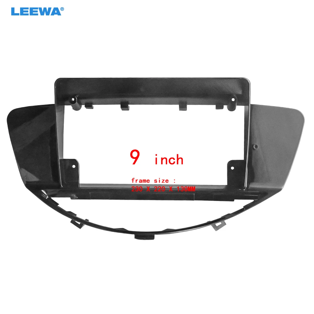 

LEEWA Car Audio 9" Big Screen Dash Fascia Panel Frame Kit Adapter For Subaru Tribeca (07-14) Auto Radio Dash Frame #CA7815