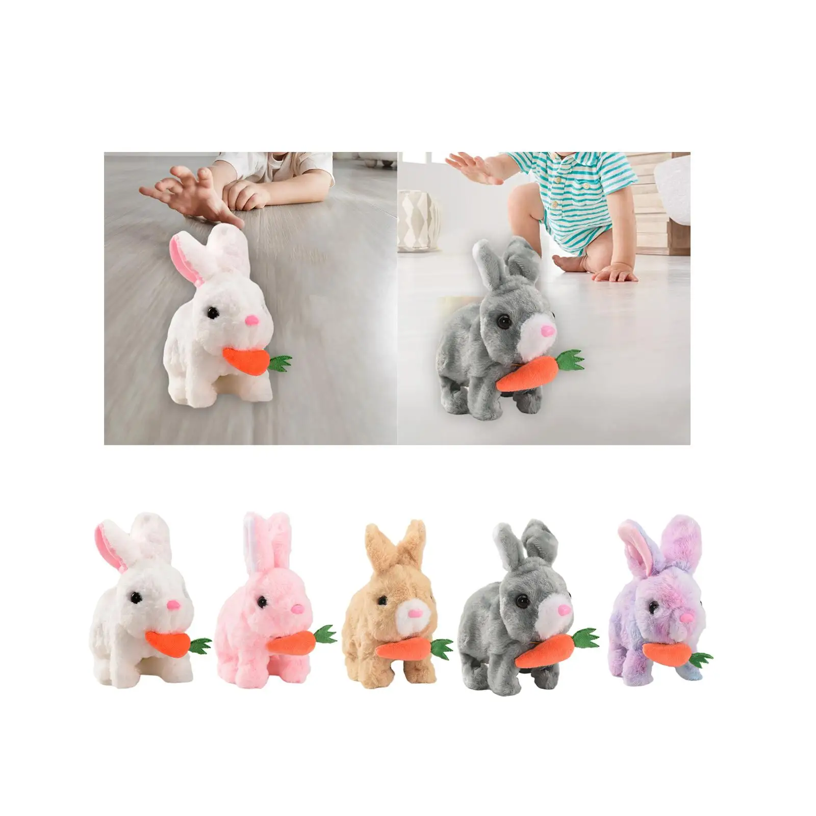 Interactive Electronic Pet Figures Stuffed Animals for Bedtime Friend New Year Gifts Xmas Present Birthday Gifts Party Favor