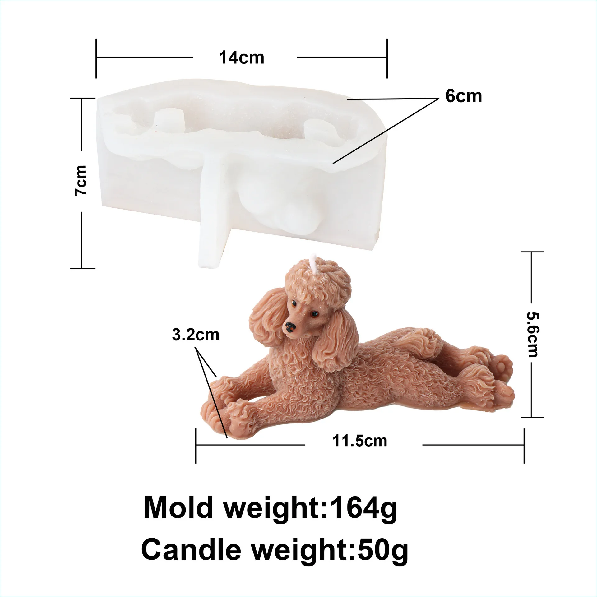 3d-poodle-head-silicone-mold-dog-soap-plaster-clay-crafts